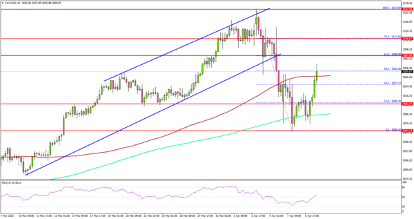 Gold prices shine again restart on recession fears