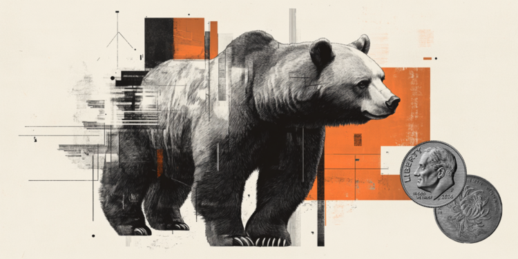 ينخفض مؤشر مديري المشاركة في تصنيع Caixin في الصين إلى 50.1 في يناير مقابل 50.5 1 USDCNY bearish animal Large